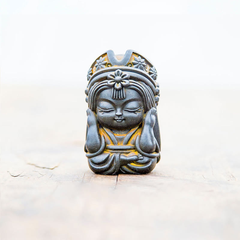 Statue de Zakiram en résine faite à la main de 7 cm, en poudre de fer rouillé