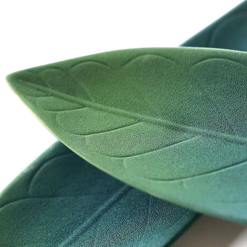 Brûleur d'encens en céramique fait à la main en feuilles de saule pour la guérison