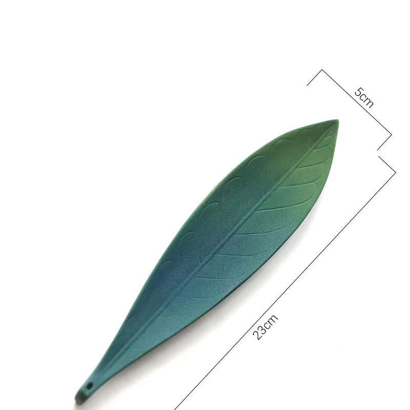 Brûleur d'encens en céramique fait à la main en feuilles de saule pour la guérison