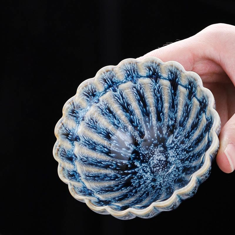 Tasse à thé en céramique chinoise Jian Zhan faite à la main, motif lotus, 80 ml