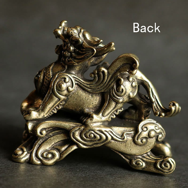 Décoration Feng Shui PiXiu en cuivre faite à la main pour la richesse et la chance