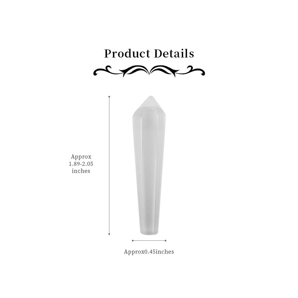 Baguette en pointe de flèche en cristal faite à la main pour les pratiques des chakras