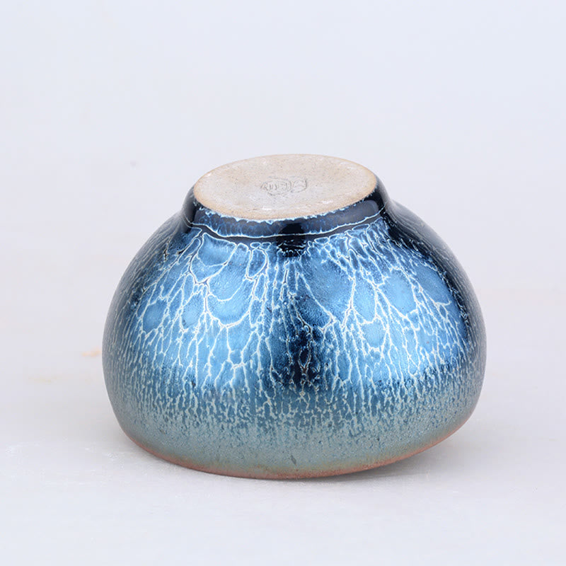 Tasse à thé en céramique Jian Zhan faite à la main, motif écailles de dragon, 7,6 cm