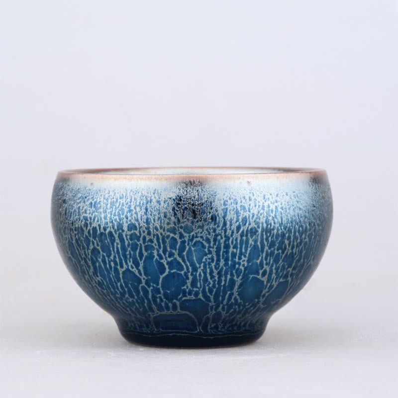 Tasse à thé en céramique Jian Zhan faite à la main, motif écailles de dragon, 7,6 cm