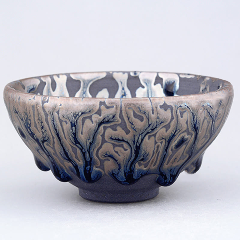 Tasse à thé en céramique Jian Zhan faite à la main, motif arbre à thé, 8,5 cm, pour décoration zen