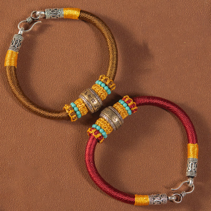 Bracelet de protection en corde rouge King Kong fait main