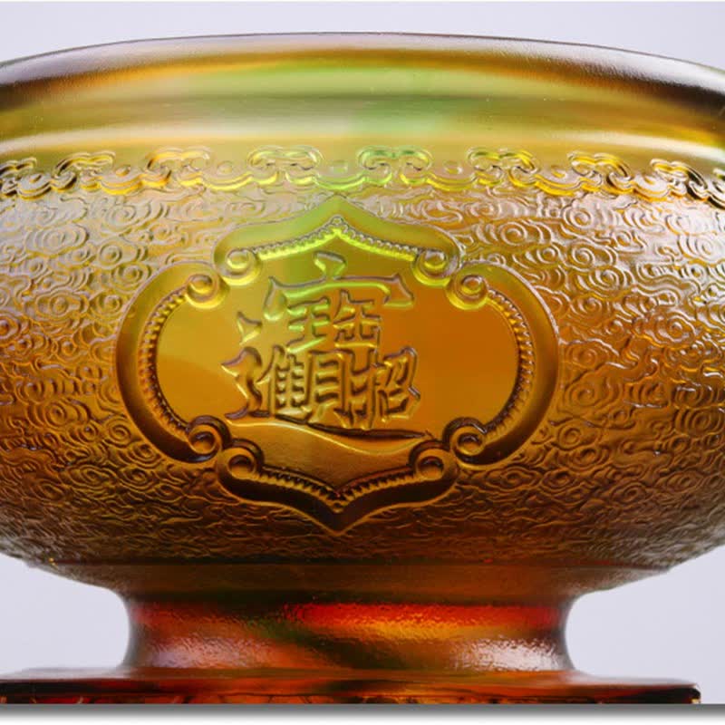 Bol au trésor en cristal PiXiu de Liuli fait à la main, pièce d'art