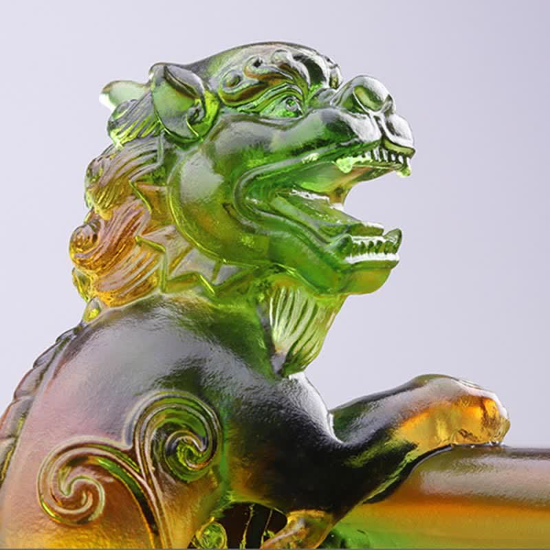Bol au trésor en cristal PiXiu de Liuli fait à la main, pièce d'art