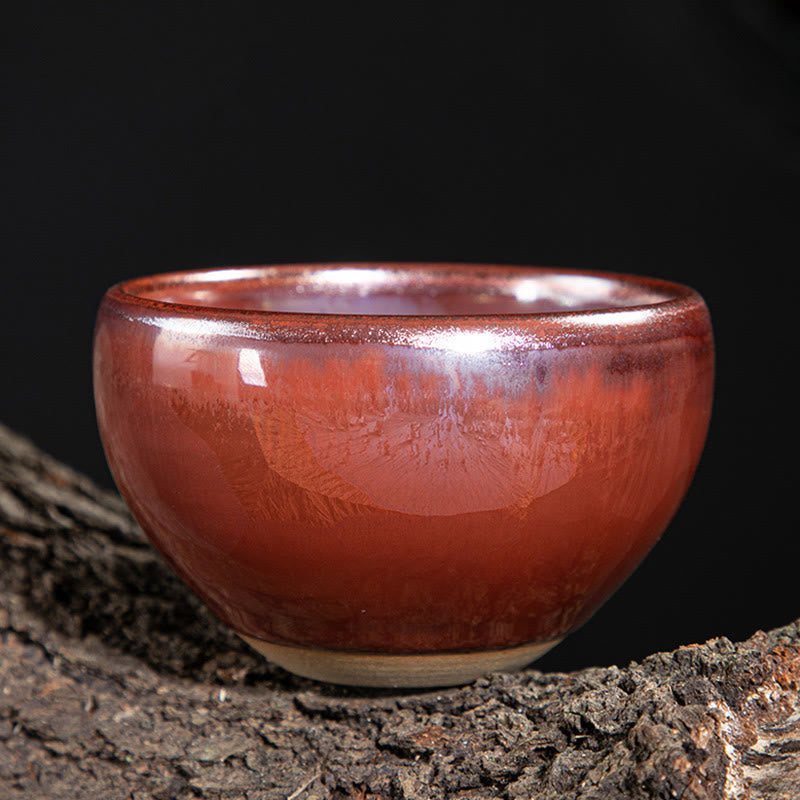 Tasse à thé en céramique faite à la main avec motif de lotus pour la cérémonie du thé Kung Fu