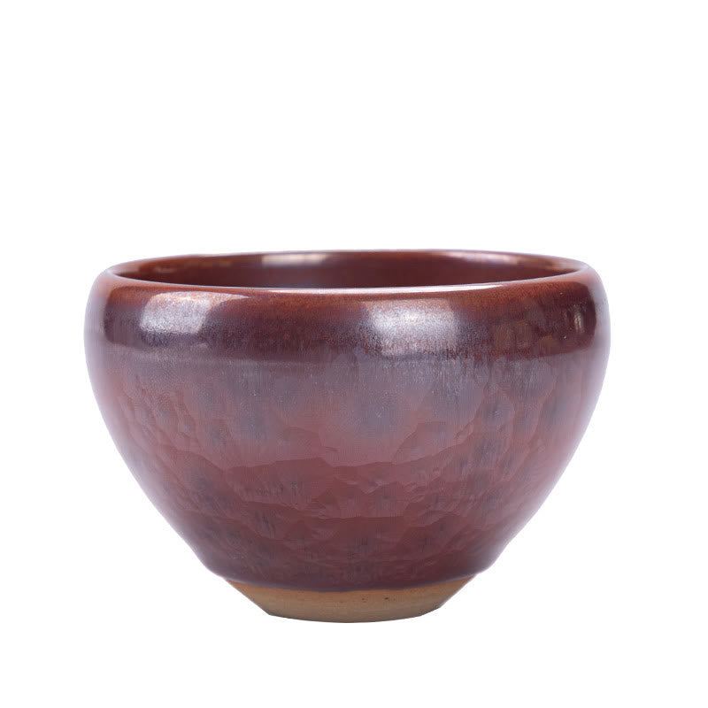 Tasse à thé en céramique faite à la main avec motif de lotus pour la cérémonie du thé Kung Fu