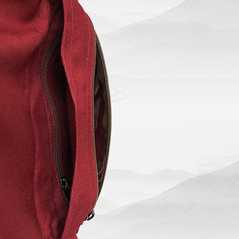 Sac crossbody de yoga en coton OM Mantra fait à la main