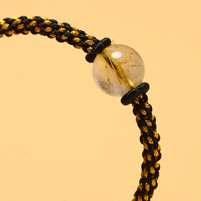 Bracelet tressé fait main en agate rouge et améthyste calme