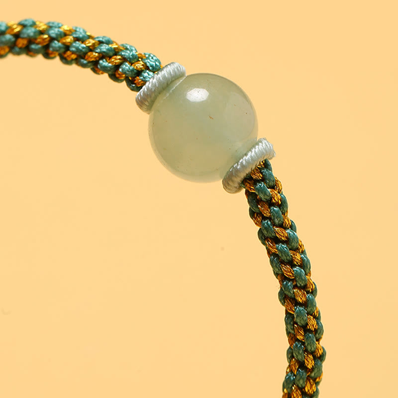 Bracelet tressé fait main en agate rouge et améthyste calme
