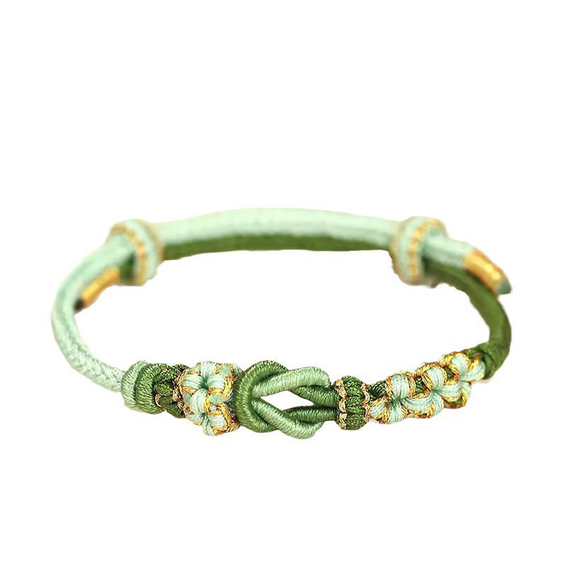 Bracelet en fil rouge fait main, protection du nœud de paix à huit fils