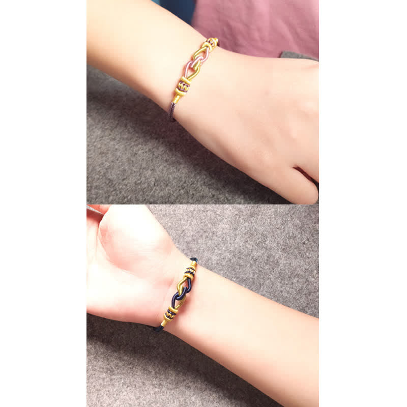 Bracelet en fil rouge fait main pour la foi et la force | Sons de guérison