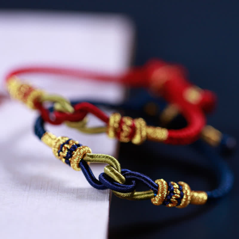 Bracelet en fil rouge fait main pour la foi et la force | Sons de guérison