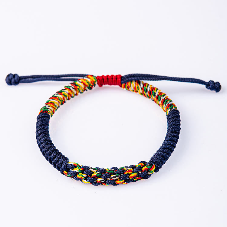 Bracelet en fil rouge fait main pour la protection et la chance, style tibétain