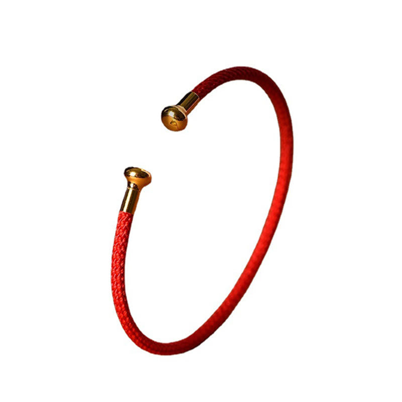 Bracelets porte-bonheur faits à la main en fil rouge pour la protection spirituelle