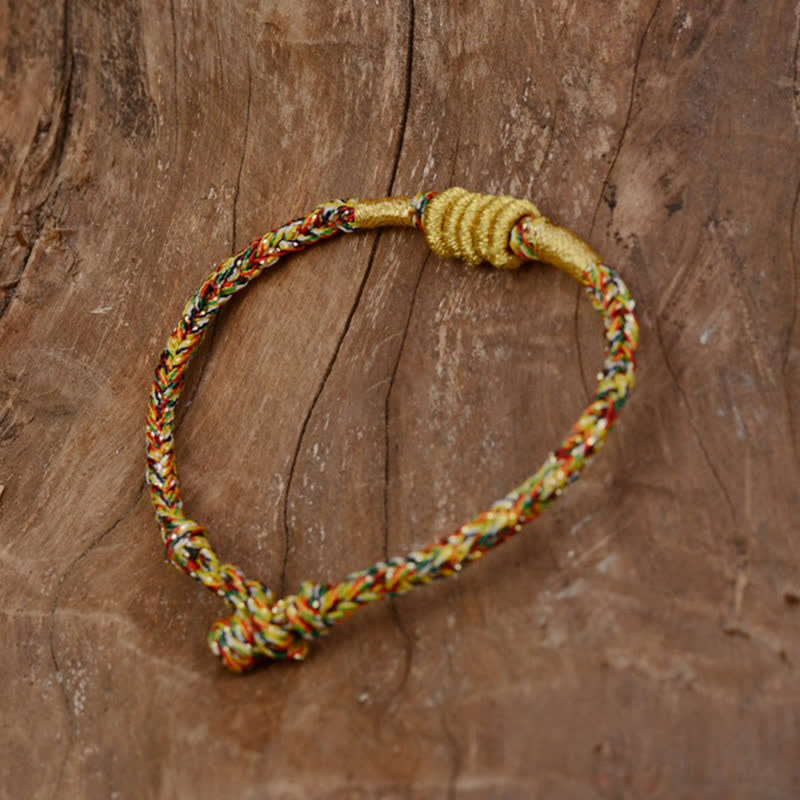 Bracelet de protection fait main en fil rouge avec nœud King Kong de 15 à 18 cm