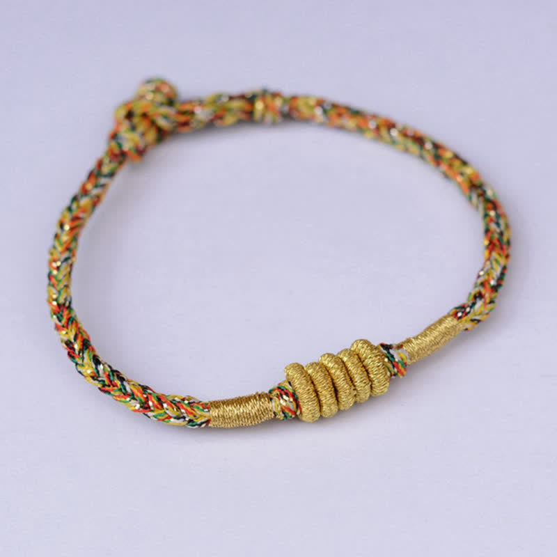 Bracelet de protection fait main en fil rouge avec nœud King Kong de 15 à 18 cm