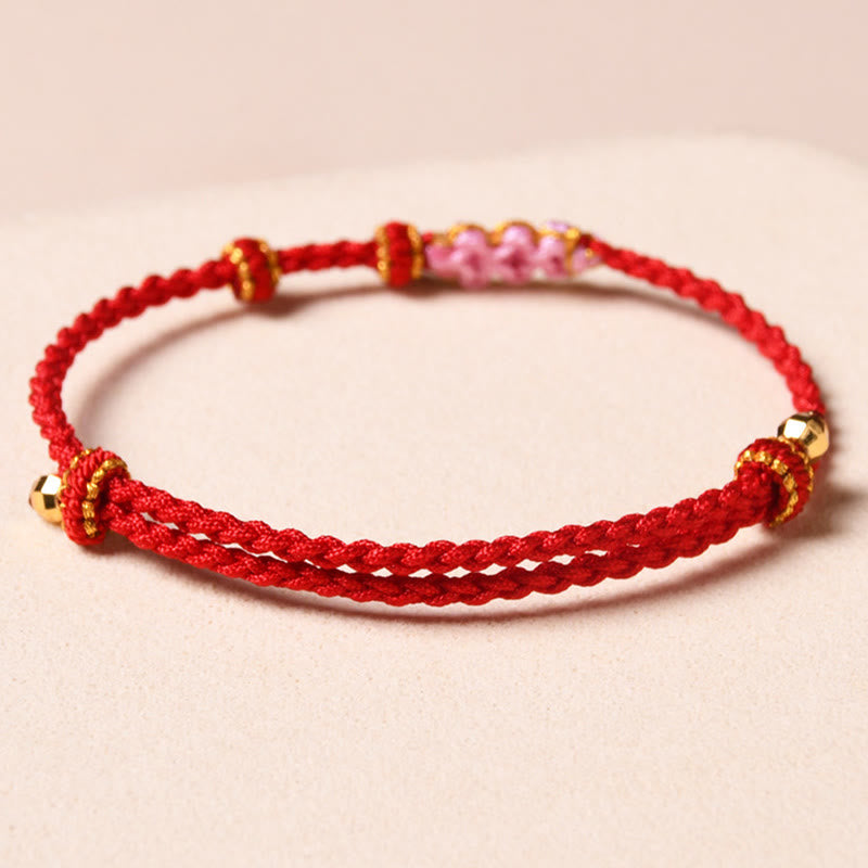 Bracelet de protection en fil rouge fait main pour le renouveau et la chance