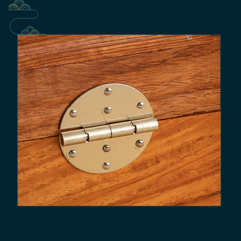 Coffret à bijoux en palissandre fait main, grande taille, verrouillable, 25,5 cm