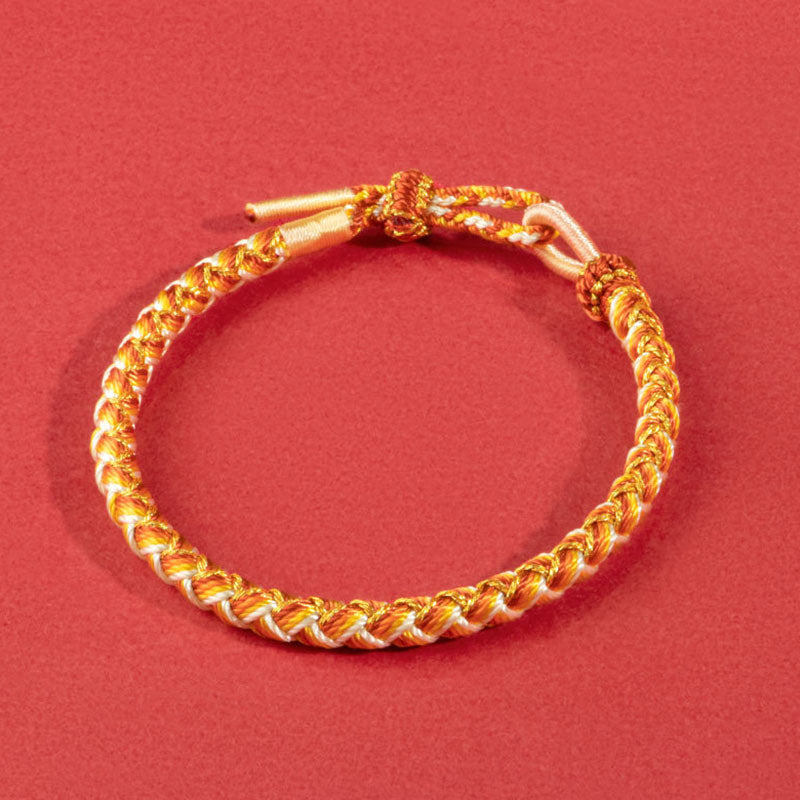 Bracelet de protection en fil rouge fait main Année du Dragon