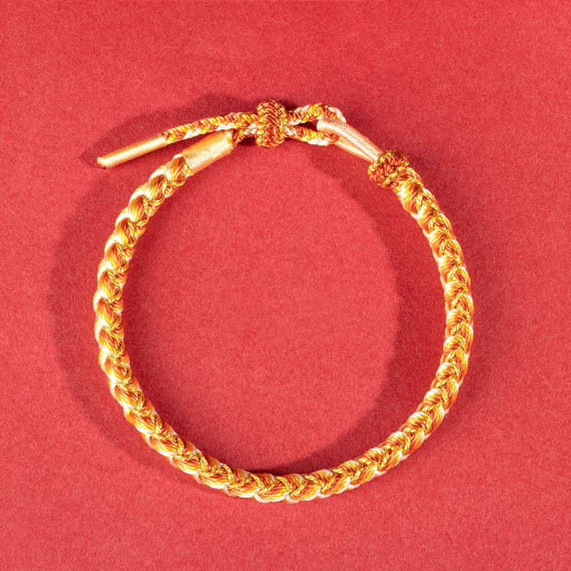 Bracelet de protection en fil rouge fait main Année du Dragon