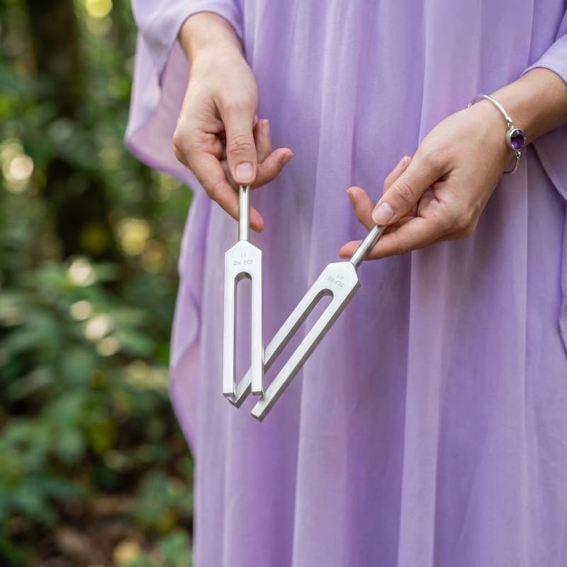 Lot de 3 diapasons Solfeggio : fréquences de guérison 174, 432 et 528 Hz