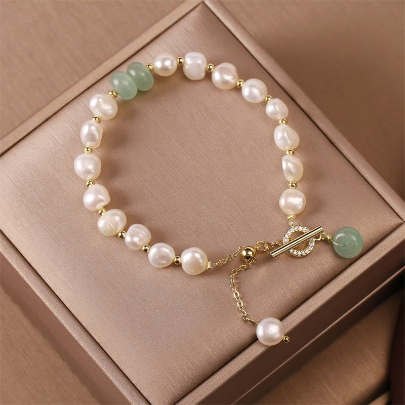 Bracelet de perles de guérison avec quartz fraise vert pour la sagesse
