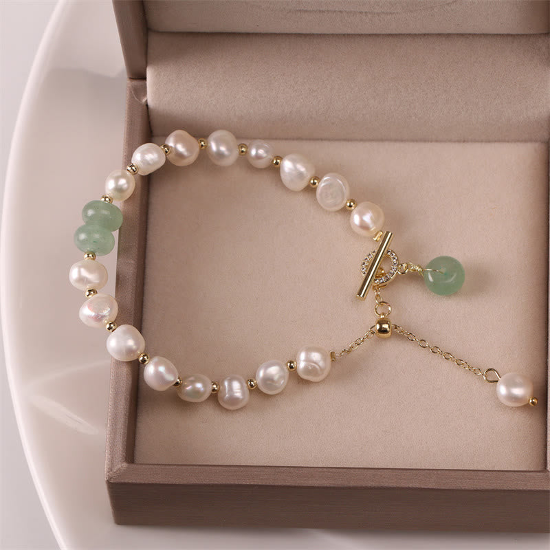 Bracelet de perles de guérison avec quartz fraise vert pour la sagesse