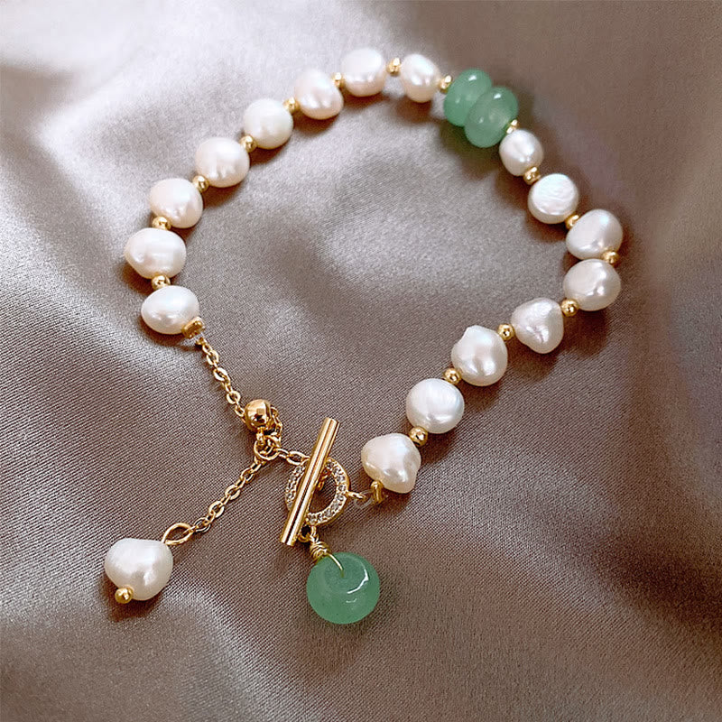 Bracelet de perles de guérison avec quartz fraise vert pour la sagesse