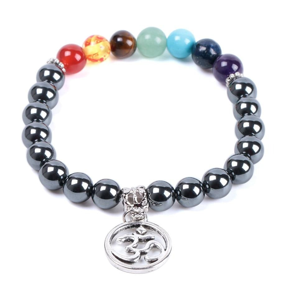 Bracelet d'énergie d'équilibre des chakras en hématite