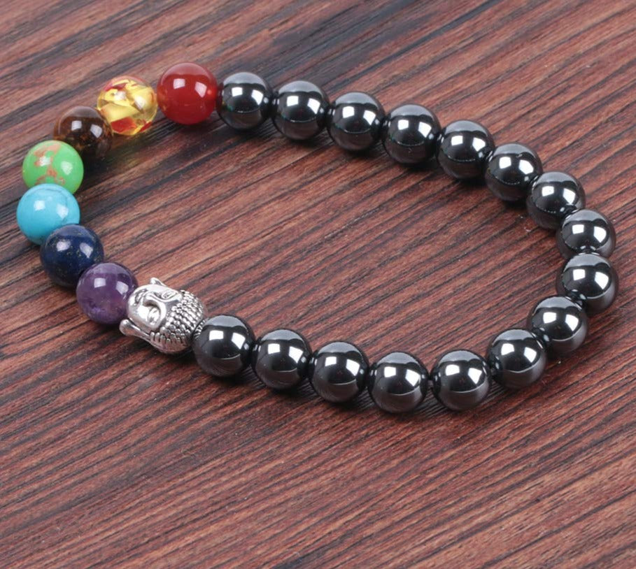 Bracelet d'énergie d'équilibre des chakras en hématite