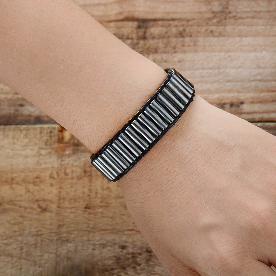 Bracelet de confiance et d'équilibre en hématite