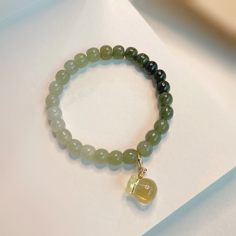 Bracelet porte-bonheur en jade Hetian pour la prospérité