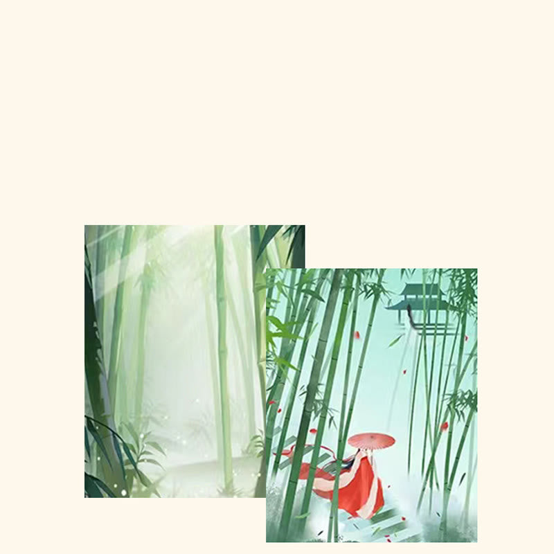 Pendentif de prospérité en jade Hetian en argent sterling 925 et feuille de bambou