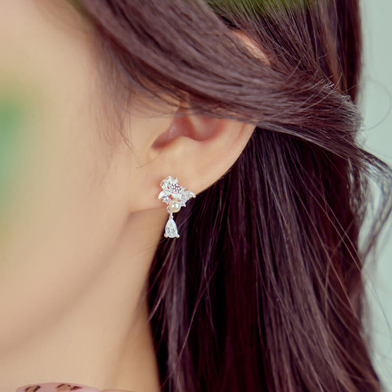 Boucles d'oreilles en argent sterling et jade Hetian pour l'abondance et l'équilibre