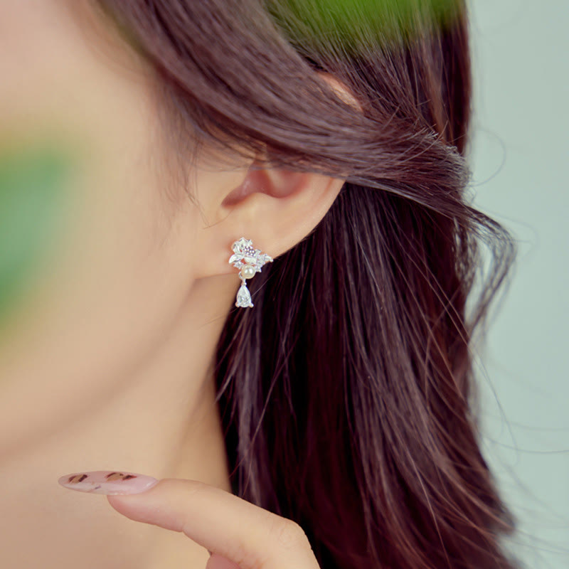 Boucles d'oreilles en argent sterling et jade Hetian pour l'abondance et l'équilibre