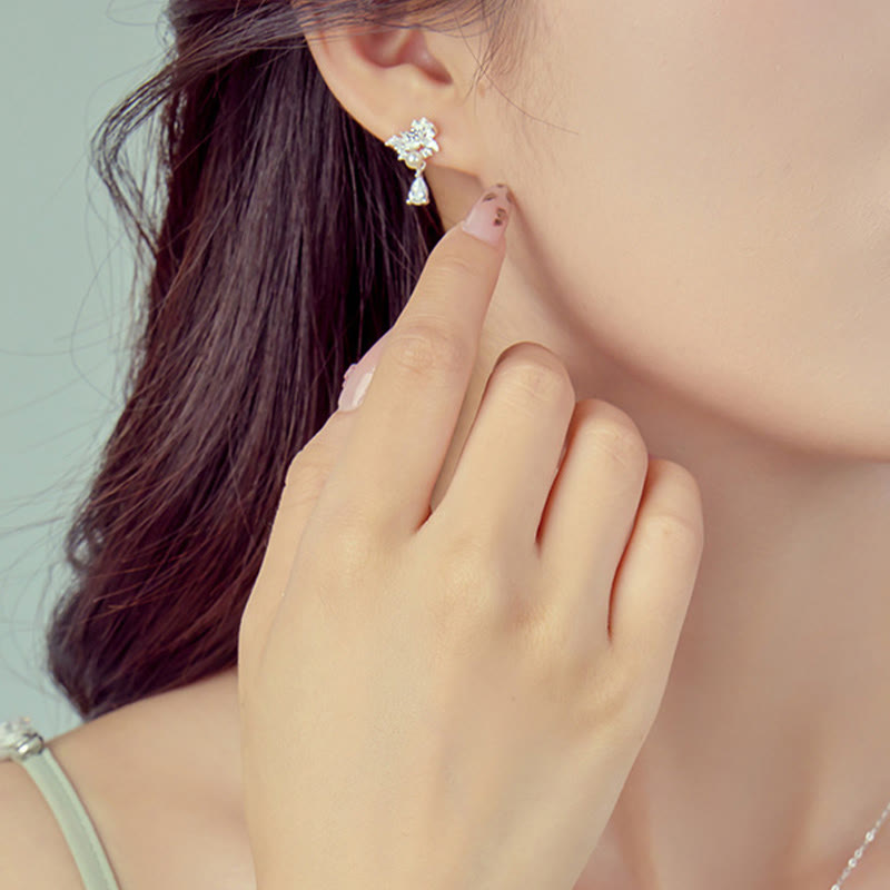 Boucles d'oreilles en argent sterling et jade Hetian pour l'abondance et l'équilibre