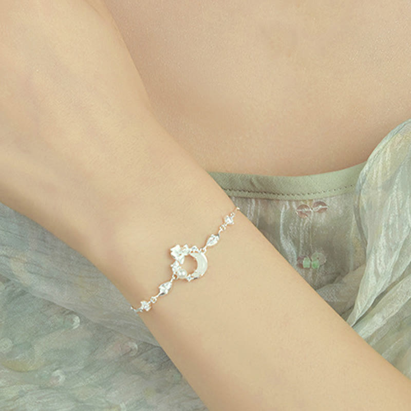 Bracelet Lotus en argent sterling et jade Hetian 14-18 cm Symbole de paix