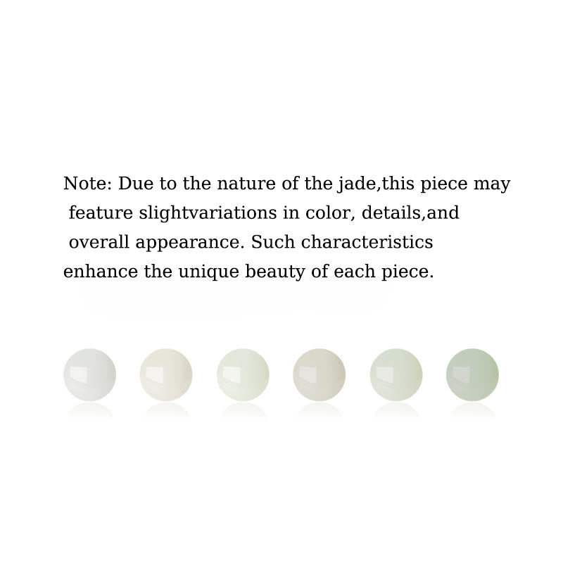 Collier croissant de lune en jade blanc Hetian