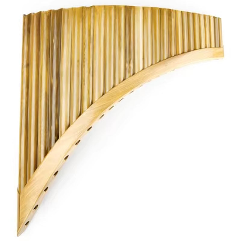 High Quality Bamboo G Key Pan Flute with descending bamboo pipes for sale