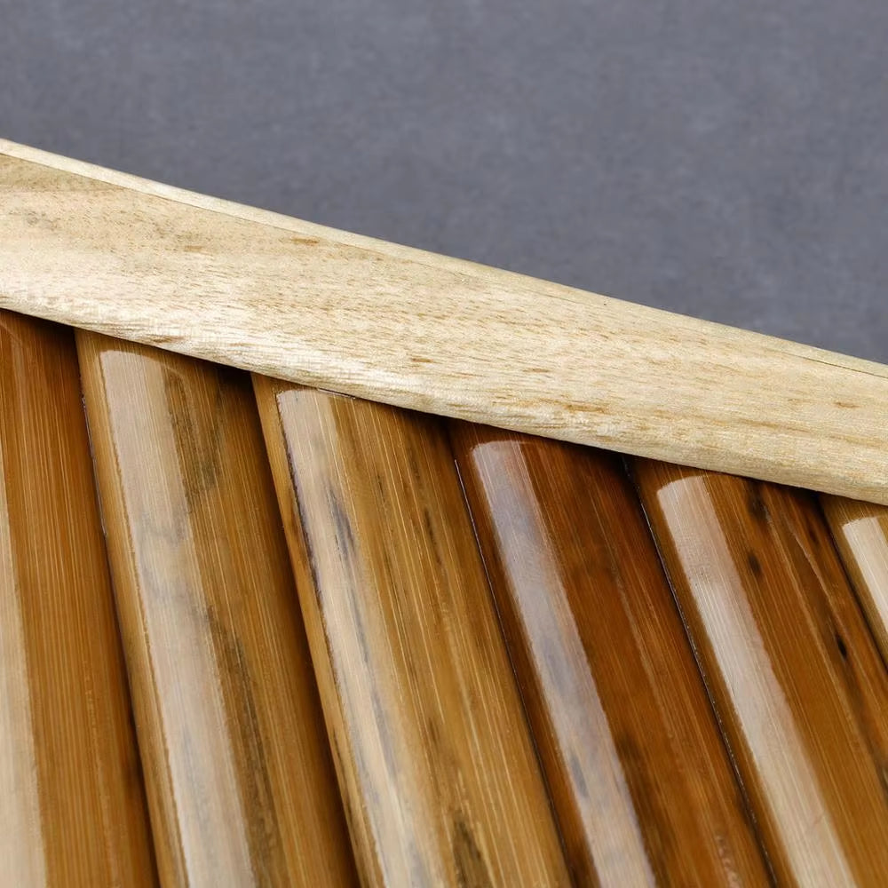 Wooden slats arranged diagonally under a horizontal beam for High Quality Bamboo Pan Flute