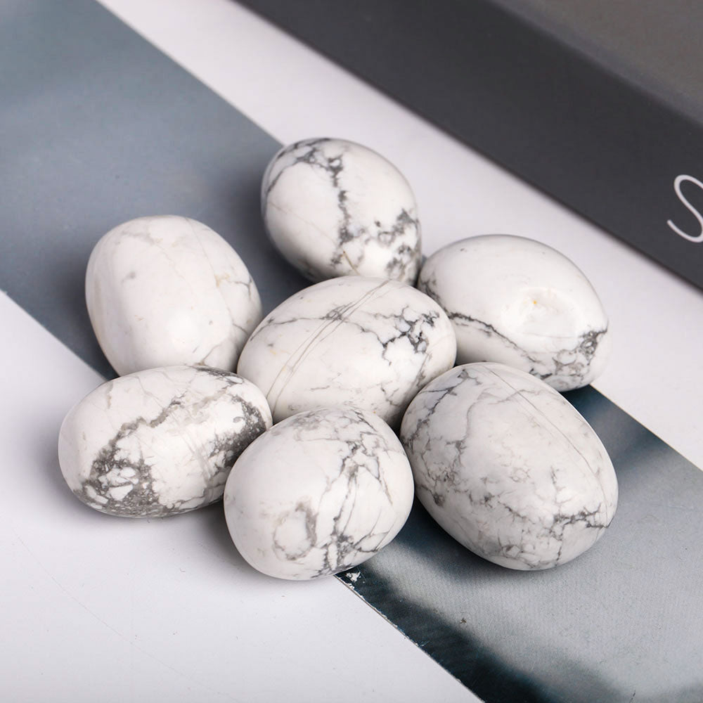 Howlite Tumbled Stones 0.5kg Polished Crystal Tumbles