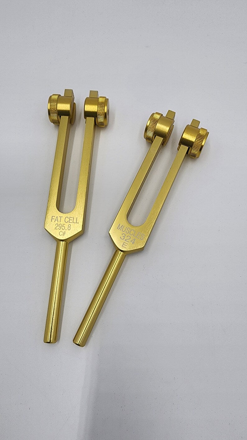 Cellulite Tuning Fork Set - 295.80 Hz & 324 Hz