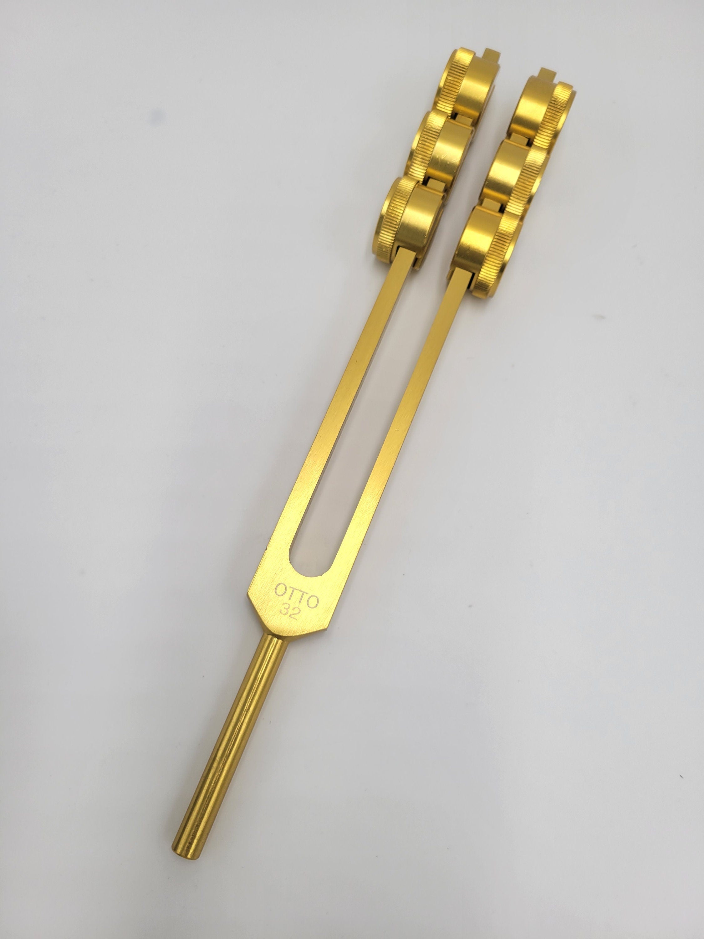 32 Hz Tuning Fork for Healing - Gold Weighted Otto