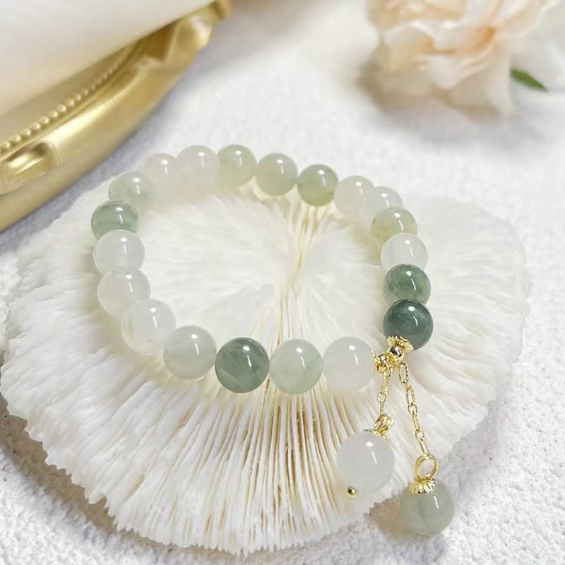 Bracelet de perles de chance en jade pour l'énergie de la prospérité