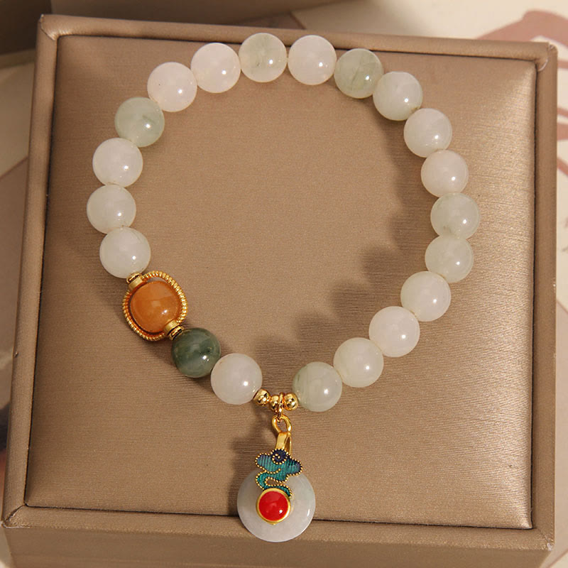 Bracelet de prospérité en jade et nuages ​​de bon augure pour femme