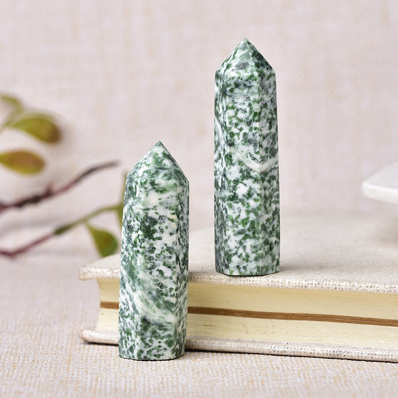 Tour de guérison en jade pour l'équilibre du chakra du cœur